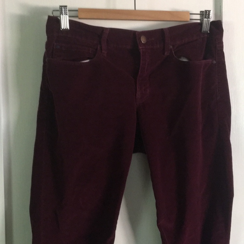 burgundy corduroy pants